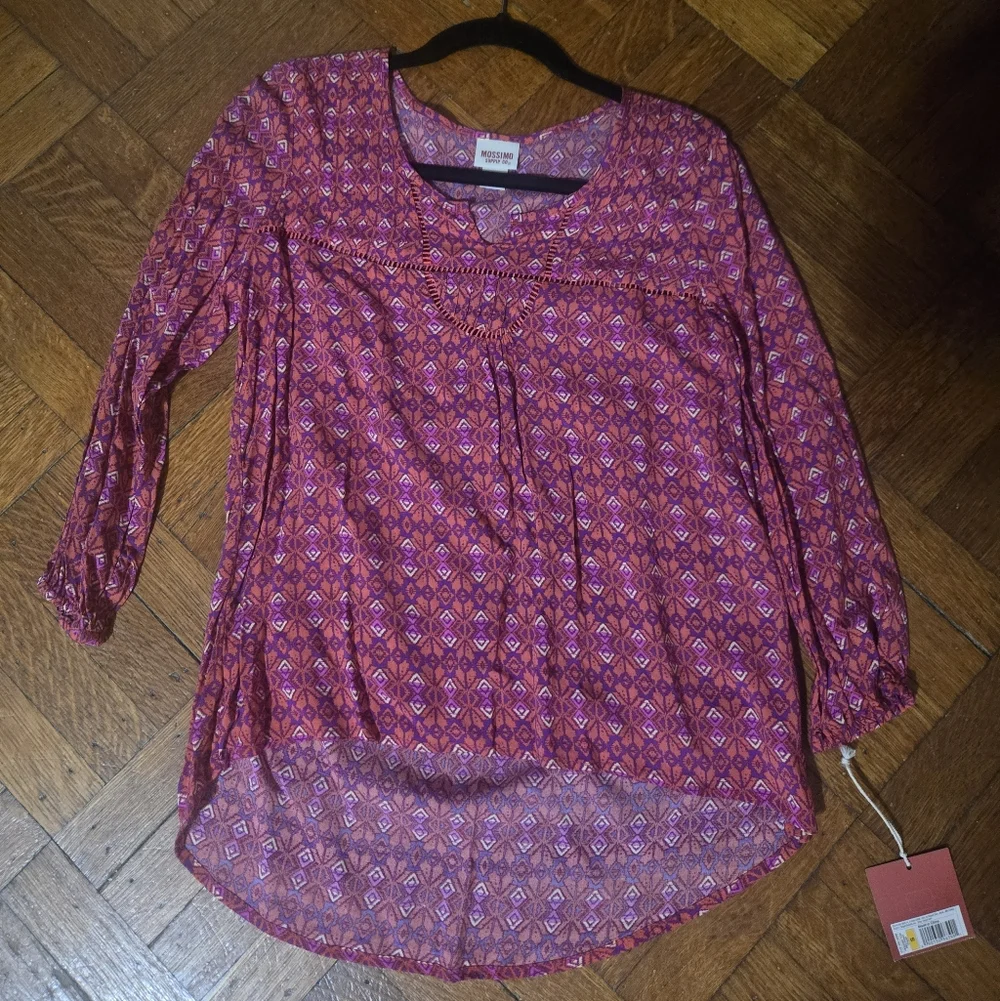 Women's Pinkish Tones Long Sleeve Top Mossimo - Picture 1 of 6